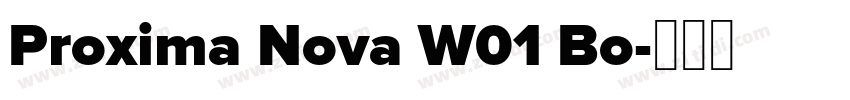 Proxima Nova W01 Bo字体转换